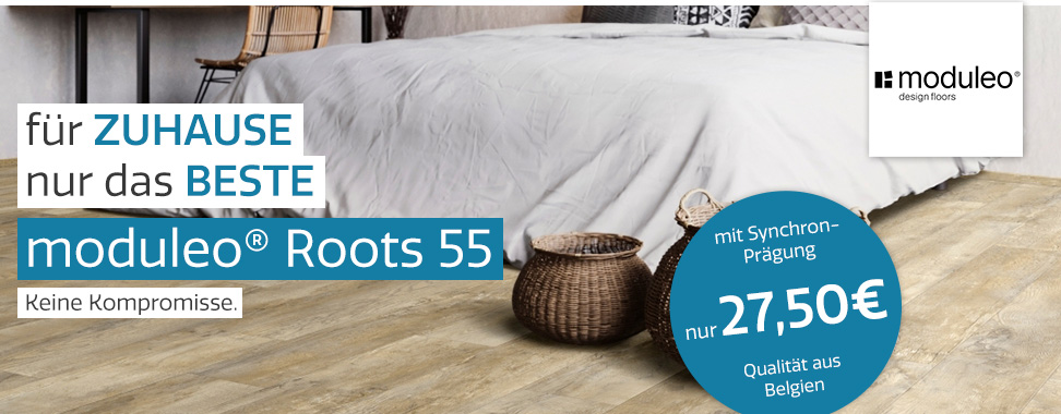 Für Zuhause nur das Beste: moduleo Roots 55 Vinyl für nur 27,50€ bei belago.de