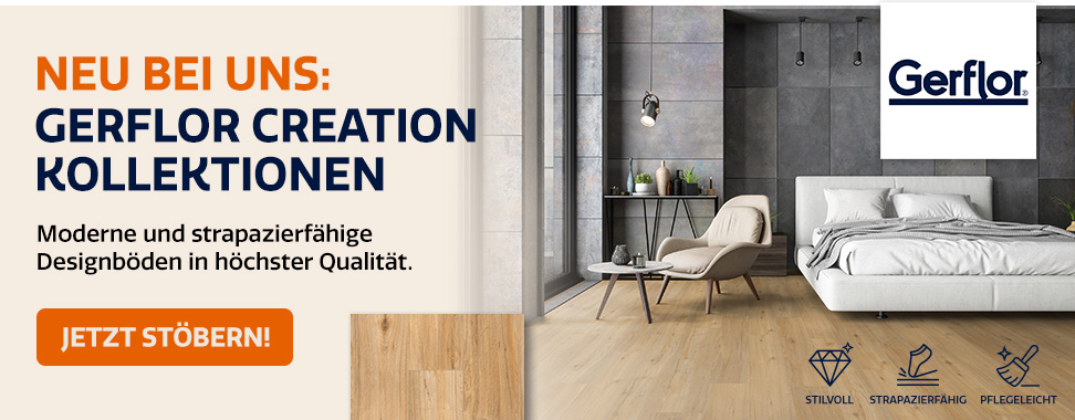 Neu bei belago.de: Gerflor Creation Kollektionen - Moderne und strapazierfähige Designböden in höchster Qualität. Jetzt stöbern!